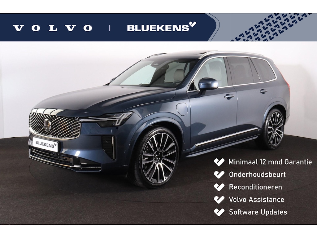 Volvo XC90 T8 Recharge AWD Ultra Bright - Luchtvering - Panorama/schuifdak - IntelliSafe Assist & Surround - 360º Camera - Bowers & Wilkins audio - Adaptieve LED koplampen - Verwarmde voorstoelen, stuur & achterbank - Parkeersensoren voor & achter - Elektr. bedienb. voorstoelen met geheugen - Geventileerde voorstoelen - Head up display - Draadloze tel. lader - Extra getint glas - 22' LMV