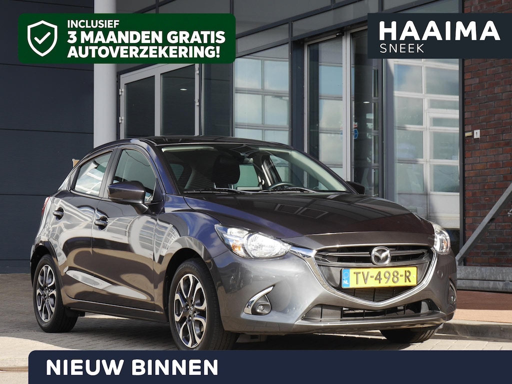 Mazda 2 1.5 Skyactiv-G Dynamic+ | Cruise control | Trekhaak | Airco | Lichtmetalen velgen | 5 deurs | Navigatiesysteem | Elektrische ramen