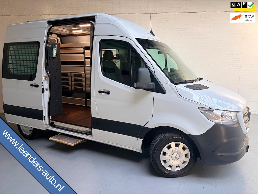 Mercedes-Benz Sprinter Automaat Servicewagen 314 2.2 CDI 140PK L1H2 euro6 BOTT, Victron V230, Standkachel, Trekhaak, RIJKLAARPRIJS