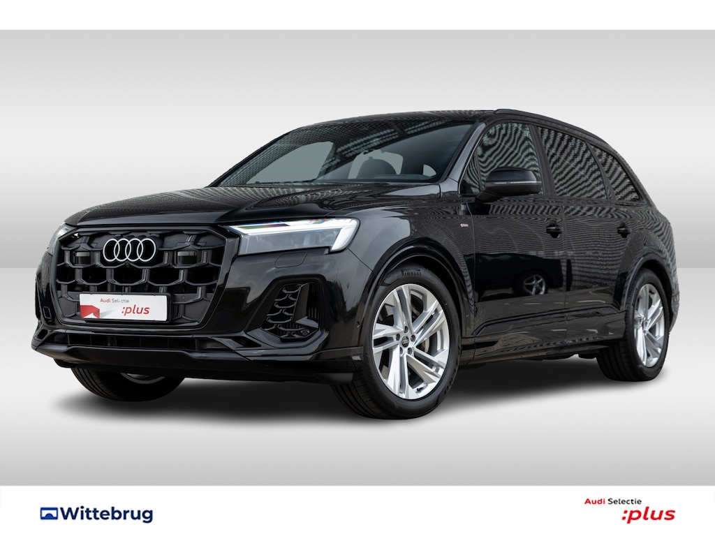 Audi Q7 55 TFSI e 394pk quattro S Line | Panoramadak | Trekhaak | Memory | Apple Carplay | Matrix | 20 Inch | Optiekzwart |