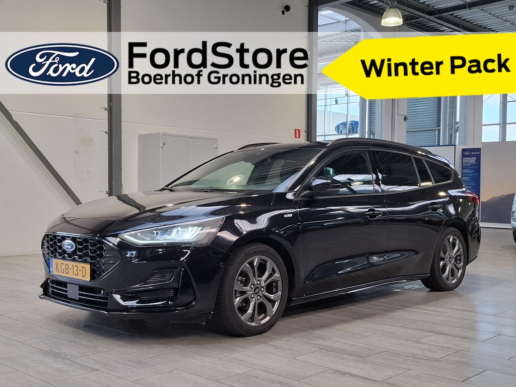 Ford Focus Wagon EcoBoost Hybrid 155pk ST-Line | Winter Pack | Adapt. Cruise | Dodehoek Detectie | Camera | SYNC 4 | LED |