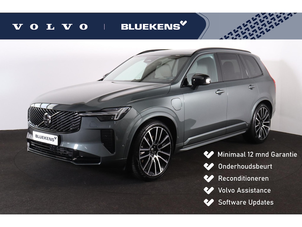 Volvo XC90 T8 Recharge AWD Ultra Dark Exec. Ed. - Luchtvering - Panorama/schuifdak - IntelliSafe Assist & Surround - 360º Camera - Bowers & Wilkins audio - Adaptieve LED koplampen - Verwarmde voorstoelen, stuur & achterbank - Parkeersensoren voor & achter - Elektr. bedienb. voorstoelen met geheugen - Geventileerde voorstoelen - Head up display - Draadloze tel. lader - Extra getint glas - 22' LMV