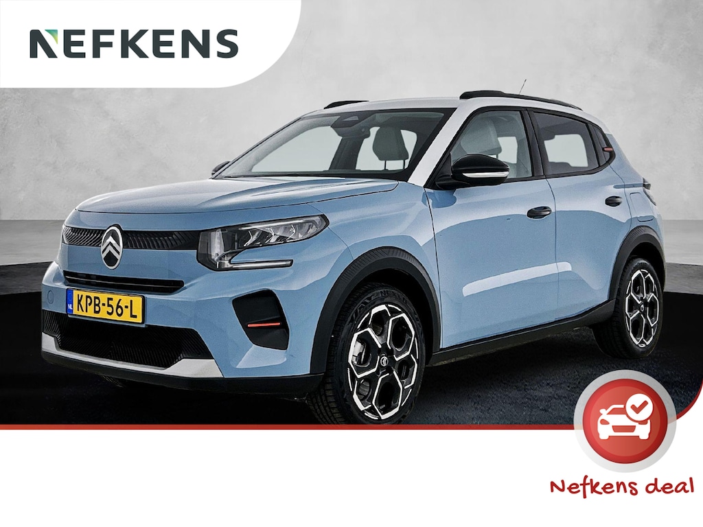 Citroën E-C3 Max 113pk 44 kWh Automaat | Navigatie | Achteruitrijcamera | Climate Control | Cruise Control | Parkeersensoren | Bluetooth | Draadloze Apple Carplay / Android Auto | Comfortstoelen | Elektrisch inklapbare spiegels | Led koplampen | Donker getint glas | 17" lichtmetalen velgen |