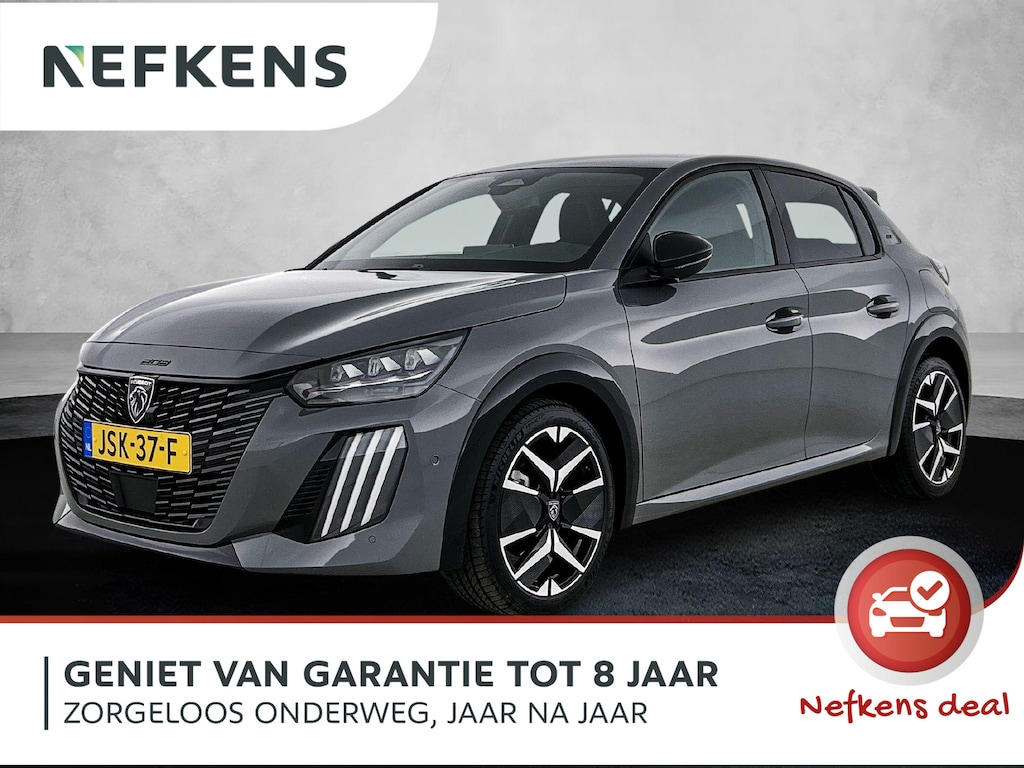 Peugeot 208 1.2 Hybrid 145pk GT Automaat | Elektrisch Verstelb. Bestuurdersstoel | Alcantara | Navigatie | Camera Voor + Achter | Adaptieve Cruise Control | Dodehoekdetectie | 17"LMV | LED | Climate Control | Keyless Entry/Start | Apple Carplay/Android Auto |