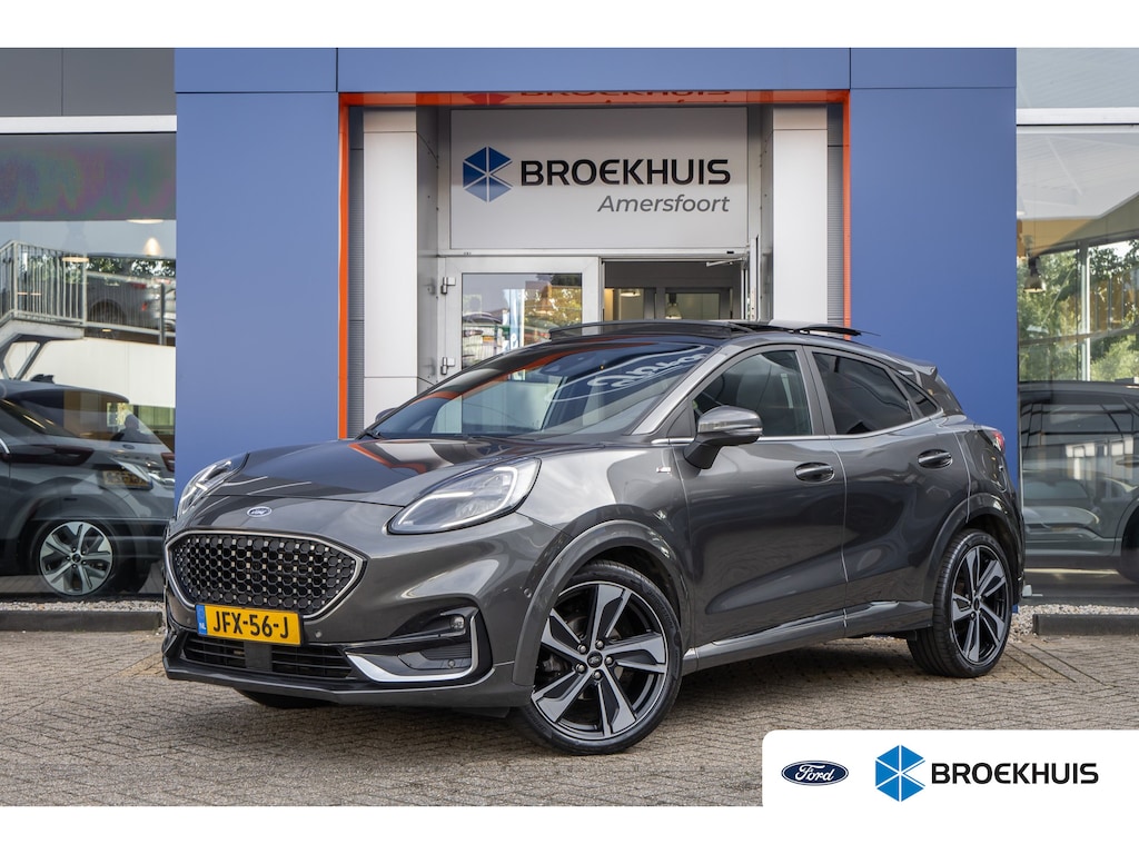 Ford Puma 1.0 EcoBoost Hybrid ST-Line X Vignale | Pano | Apple Carplay/Android Auto | B&O | Cruise control adaptief | Dodehoekdetectie | Elektrisch bedienbare achterklep | Elektrisch glazen panorama-dak | Apple Carplay/Android Auto|telefoonintegratie premium | Audio installatie premium | Cruise control adaptief