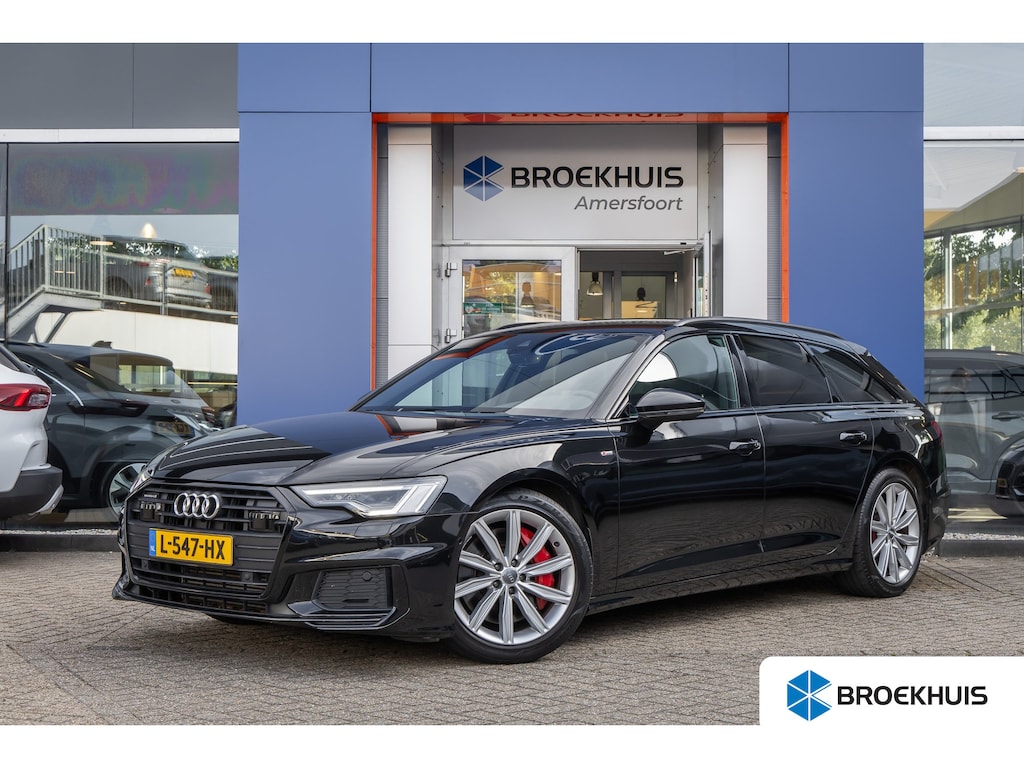 Audi A6 Avant 55 TFSI e 367 PK quattro Competition S-Line | Adap. Cruise | Camera | Apple Carplay | Stoelverwarming | Elek. Klep | Adap. Cruise | Camera | Apple Carplay | Stoelverwarming | Elek. Klep | Cruise control adaptief met Stop&Go | Elektrisch bedienbare achterklep met sensorsturing | Elektrisch verstelb. bestuurdersstoel met geheugen