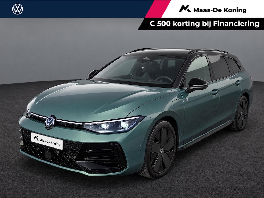 Volkswagen Passat Variant 1.5eHybrid 272PK R-Line Black Style Plus · Leder · Harman Kardon · Trekhaak ·  Alcantara hemelbekleding · 360°Camera + Parkeersensoren · Garantie t/m 21-01-2031 of 100.000km
