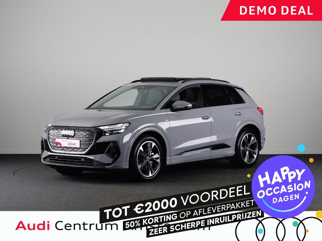 Audi Q4 e-tron 45 quattro S Edition Competition 82 kWh 286pk | Panoramadak | Parkeercamera | Adaptieve cruise controle