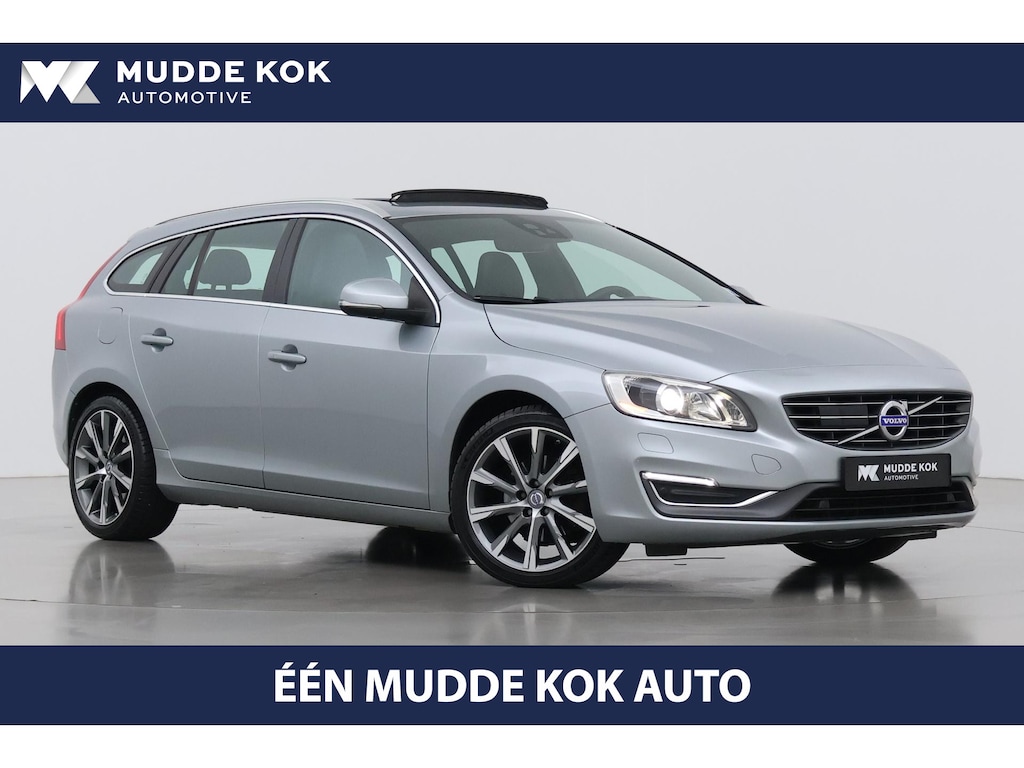 Volvo V60 2.0T Summum | 5-cilinder | CNG | Panoramadak | ACC | Trekhaak | BLIS | Keyless | Stoel+Stuurverwarming | Navigatie | Camera