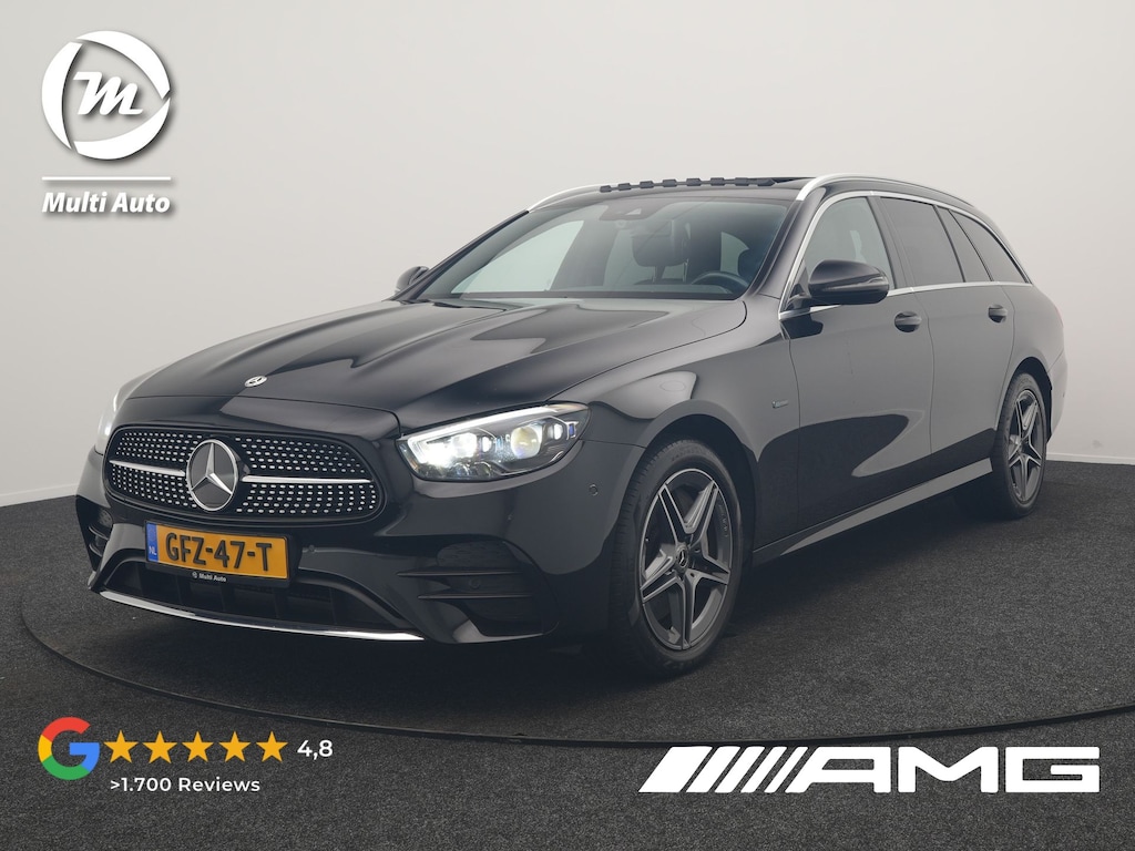 Mercedes-Benz E-klasse Estate 300 e AMG 320pk PHEV Dealer O.H | Trekhaak af Fabriek | Schuif-/kantel Dak | Widescreen Navi | Multibeam LED | Camera | Alcantara Sportstoelen Verwarmd | Apple Carplay | BLIS | 18"L.M | Plug In Hybrid