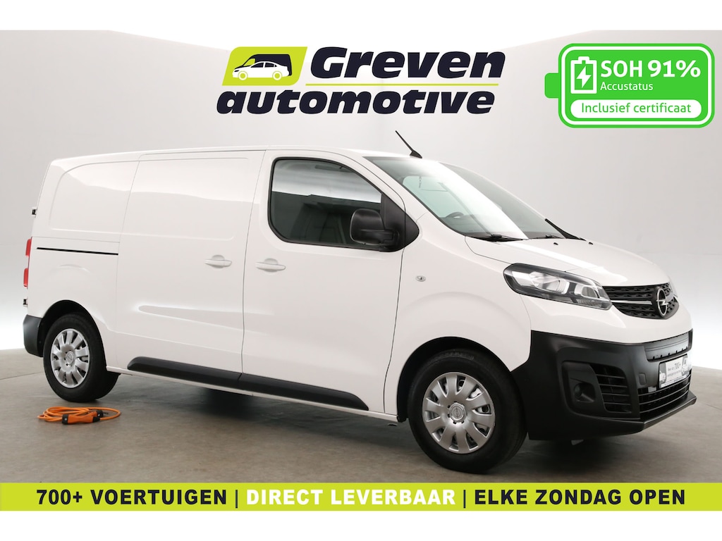 Opel Vivaro-e 75 kWh L2H1 Long Range | Snelladen | SOH 91% | Airco | Cruise | Camera | Carplay | 3 Zits | Trekhaak