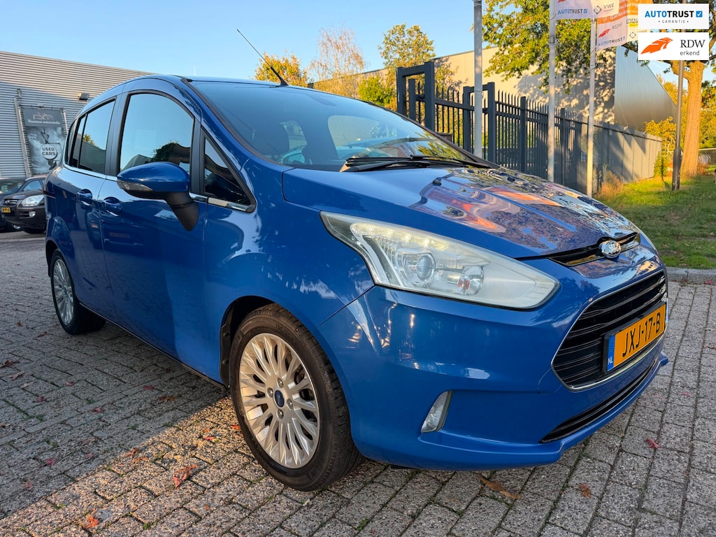 Ford B-Max 1.0 EcoBoost Titanium 125 pk 1e eigenaar, nwe apk 99.514 km, airco, elec pakket , cruise controle, * rijklaarprijs *