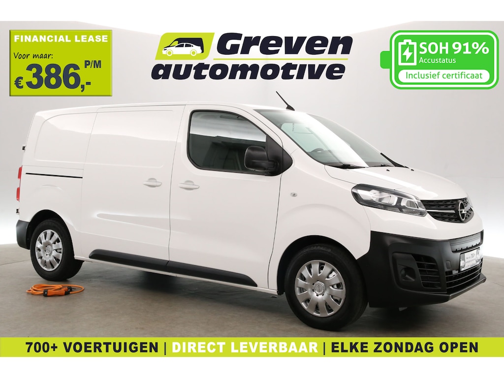 Opel Vivaro 75 kWh L2H1 Long Range | Elektrisch | Snelladen | SOH 91% | Airco | Cruise | Camera | Carplay | 3 Zits | Trekhaak