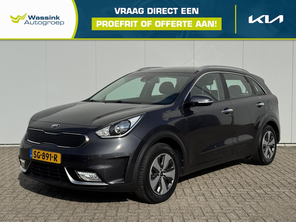 Kia Niro Hybrid 1.6 GDi DynamicLine | achteruitrijcamera | Cruise Control | Navigatie | Climate Control | Bekleding Half Leder |