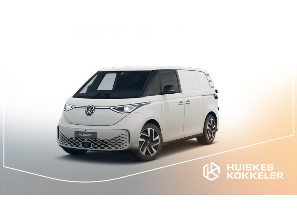 Volkswagen ID. Buzz Cargo Bulli Limited Edition 340pk 79 kWh 4Motion | 2x Schuifdeur | Achterdeuren | Trekhaak 1800kg | 360gr Camera | Verwarmd stuur | > Netto-ACTIE-Prijs; bij koop of lease via HK / excl. kosten rijklaarmaken <