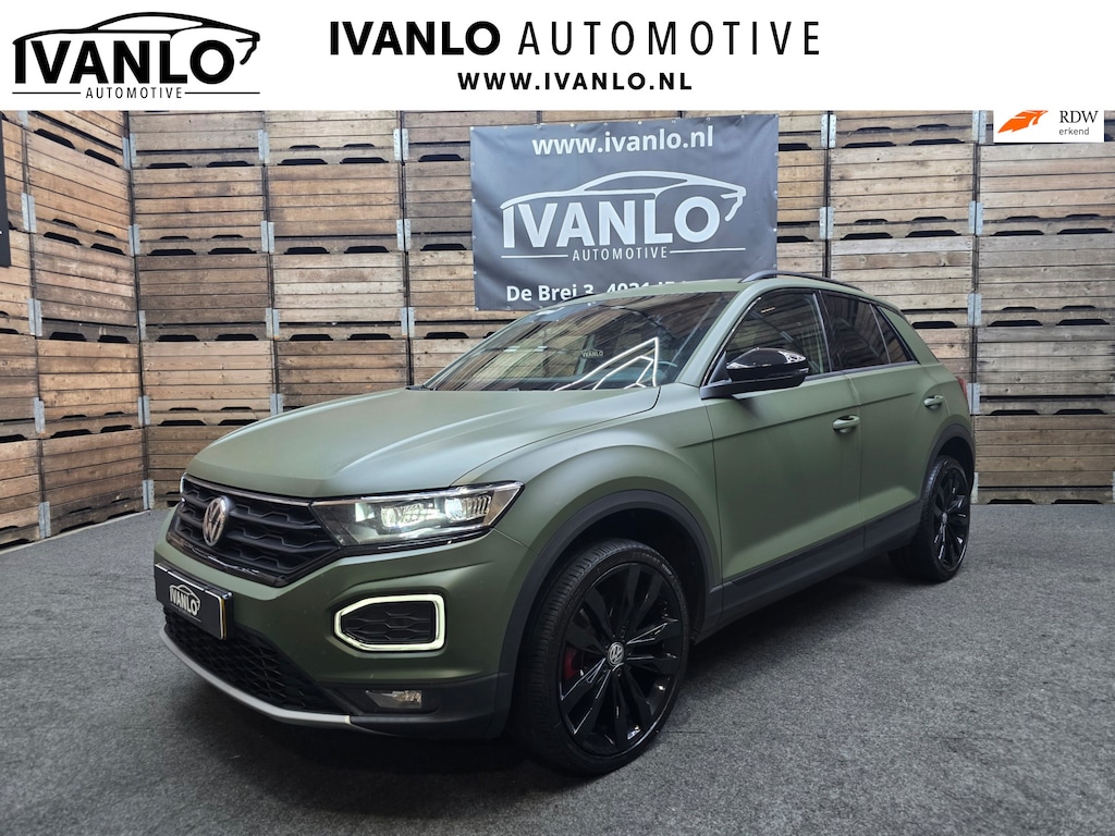 Volkswagen T-Roc 1.5 TSI Sport Navi VCP Clima Cruise Camera 19"LM Darkgreen Wrap 200PK!