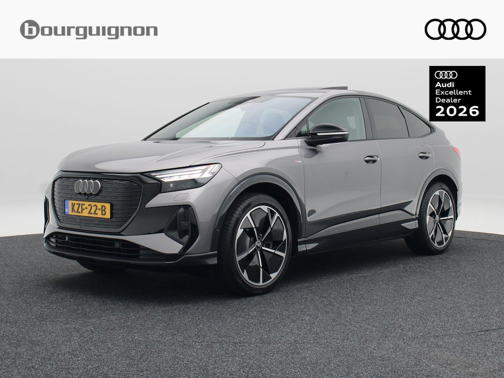 Audi Q4 Sportback e-tron 45 quattro S edition 82 kWh 286 Pk | Leder | Trekhaak | Sonos Audio | Panoramadak | 360 Camera | 21 Inch | 73.723 Km !!