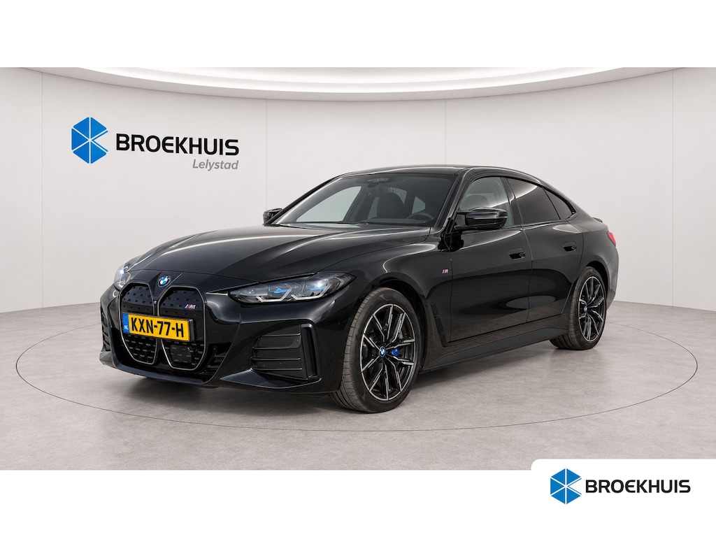 BMW i4 M50 84KWH 544PK HIGH EXECUTIVE M-SPORT SOH 92,96% / NAVI / LEDER / LASER-LED / CLIMA / PDC / 19" LMV / 360 CAMERA / APPLE CARPLAY / MEMORY SEATS / ELEKTR. TREKHAAK / KEYLESS / ADAP.T CRUISECONTROL / WINTERPAKKET  !!