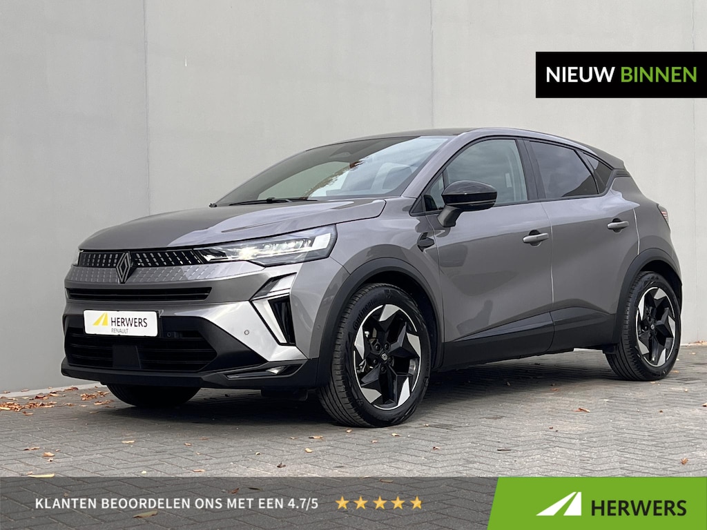 Renault Captur 1.8 E-Tech full hybrid 160 techno / Fabrieksgarantie tot 02-2029 / Pack Winter / Stuur- & Stoelverwarming / Navigatie groot scherm / Camera / Apple Carplay Android / 18" LM wielen /