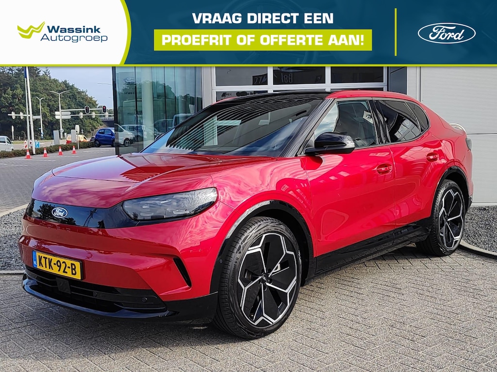 Ford Capri Premium Extended Range RWD 79 kWh | Navigatie | SOH 99,9% | Leder interieur | Panoramadak | Elektrische stoelen en Kofferklep |