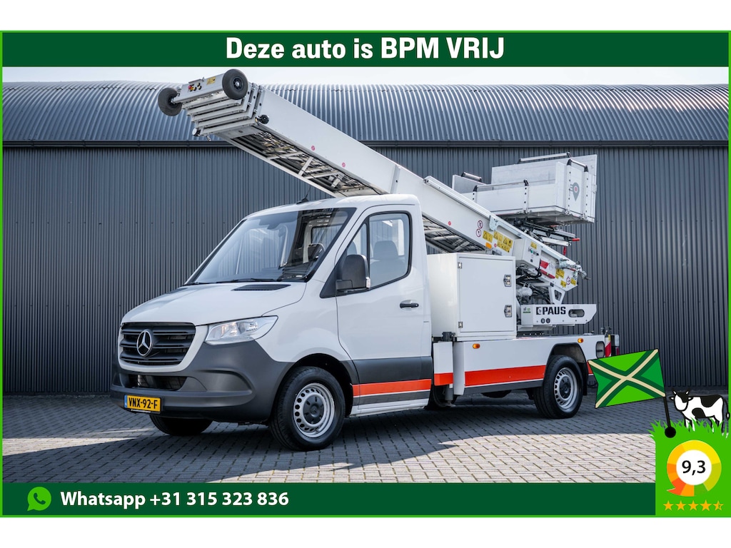Mercedes-Benz Sprinter 315 | Verhuislift / ladder | Nieuwstaat | Paus City-Floh 27M | 400KG Laadvermogen | Cruise | Airco