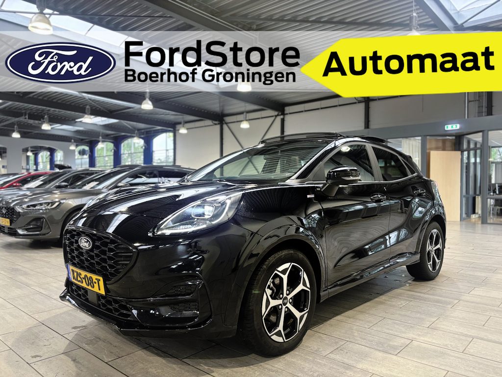 Ford Puma EcoBoost Hybrid 155 pk ST-Line X | Pano | Winter Pack | Camera | El. a. klep | B&O | 4 seiz. banden | LED | Navi | Clima | Cruise
