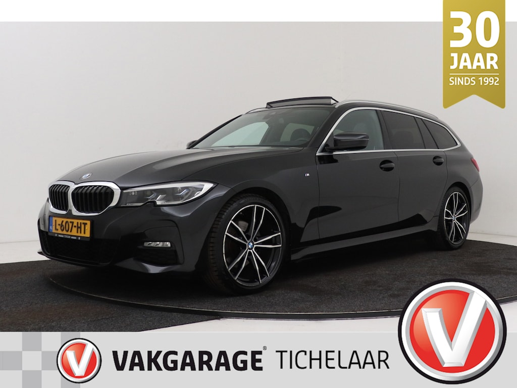 BMW 3-Serie Touring 320i High Executive M-Sport | Trekhaak | Panoramadak | CarPlay | Leer | Sportstoelen | Stoelverwarming |