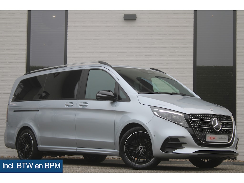 Mercedes-Benz V-klasse 300d / AMG / Exclusive / 7-persoons / Elec Stoelen / Burmester / Nightpakket / Vol Opties / NIEUWSTAAT.