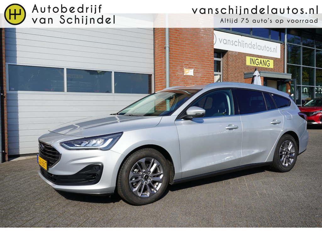 Ford Focus Wagon 1.0 ECOBOOST 155PK HYBRID TITANIUM 1500KG TREKGEWICHT ORIGINEEL NEDERLANDS TREKHAAK FULL LED ANDROID-APPLECARPLAY NAVI CLIMA CRUISE BLUETOOTH PDC V+A 16INCH PRIVACYGLAS ENZ...