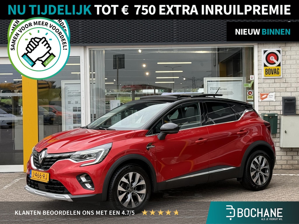 Renault Captur 1.0 TCe 100 Intens | NAP | Elektrisch glazen dak | Achteruitrijcamera | LED | Climate Control | Navigatie | DAB |