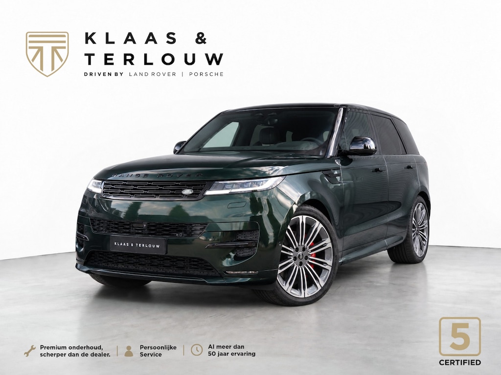 Land Rover Range Rover Sport P460e Dynamic SE | NP € 138.713,- | Britisch Racing Green Wrap | Schuifkanteldak | 23'' | Trekhaak | Softclose