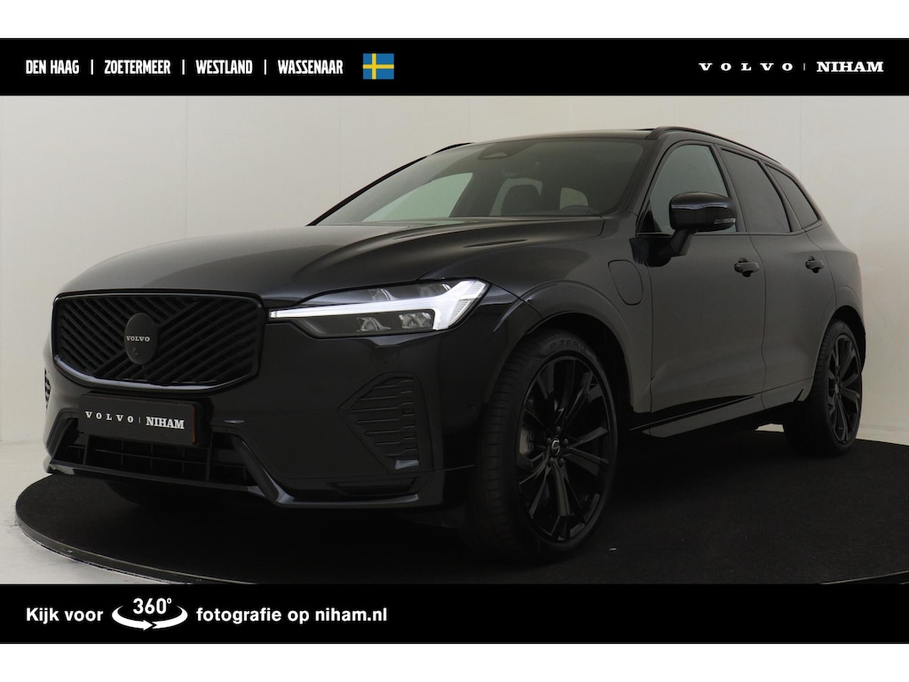 Volvo XC60 II T6 PLUG-IN HYBRID AWD ULTRA BLACK EDITION -PANO.DAK|HARMAN/KARDON|LUCHTVERING|360°CAM|HEAD-UP DISP.|PRIVACY.GLAS|TREKHAAK|21"|SoH:100%