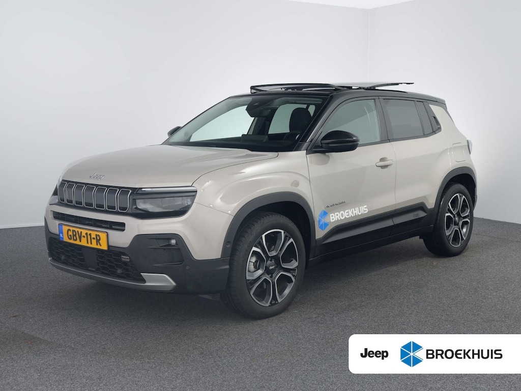 Jeep Avenger 1.2 e-Hybrid Summit | Leder en winterpakket | Adaptieve cruisecontrole met pilot assist | Panoramisch schuif-kanteldak