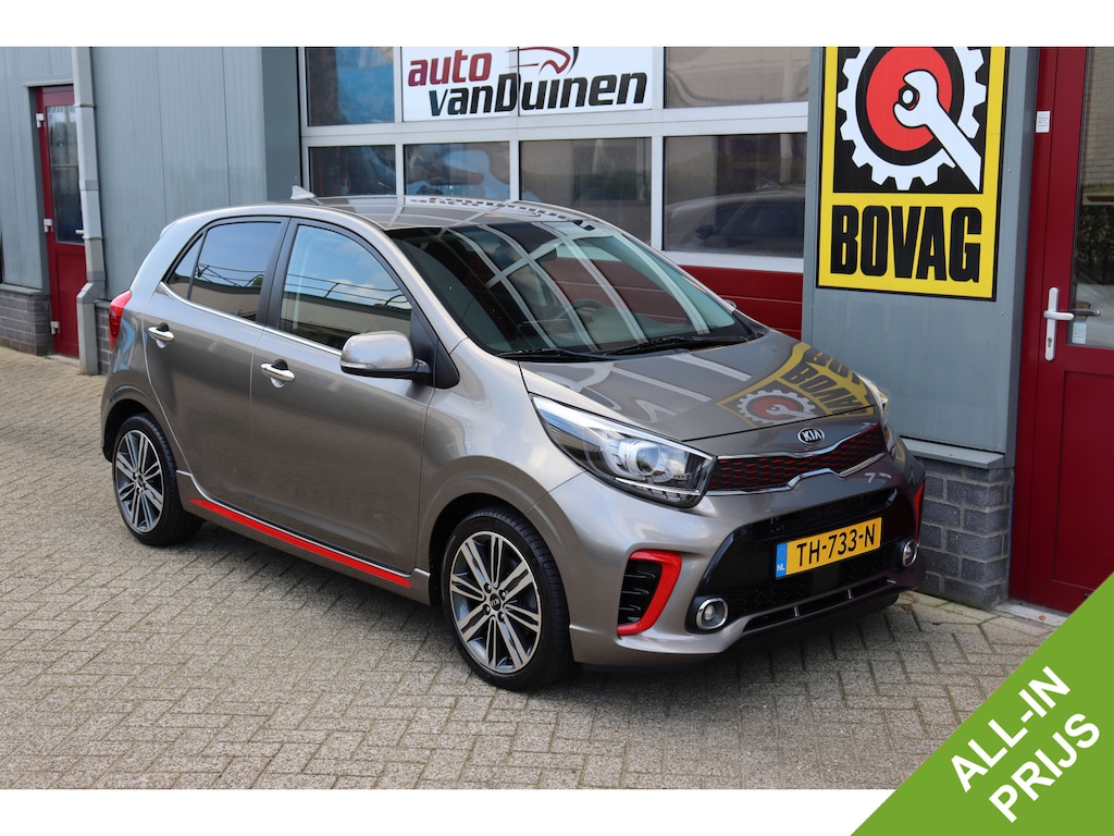 Kia Picanto 1.0 T-GDI GT-Line O.a: Clima, Stoel/Stuur verwaring, Carplay, Camera, PDC,  Keyless, Etc.. Rijklaar! All-in prijs.