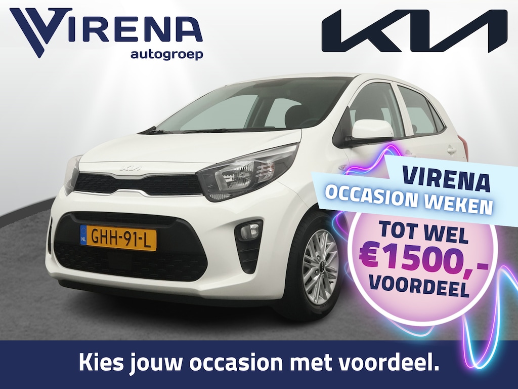Kia Picanto 1.0 DPi DynamicLine - Airco - Camera - Lichtmetalenvelgen - AppleCarplay - Android Auto - Fabrieksgarantie tot 08-2031