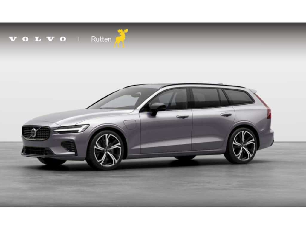 Volvo V60 T6 350PK Automaat Plug-in hybrid AWD Plus Dark / Harman Kardon / 19"velgen / 360 Camera / Elektrisch bedienbare voorstoelen met geheugen / Pilot assist / Adaptive cruise control /