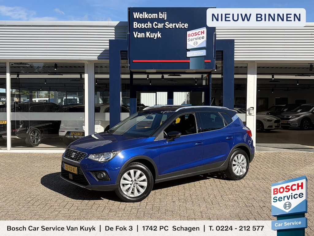 SEAT Arona 1.0 TSI Xcellence Business Intense / Automaat / NL-Auto / 76.000 KM / Adaptieve Cruise-Control / Apple-Carplay & Android-Auto / Draadloze-Telefoonlader / Keyless / Climate-Control / PDC met Camera / 16'' LMV / ENZ.
