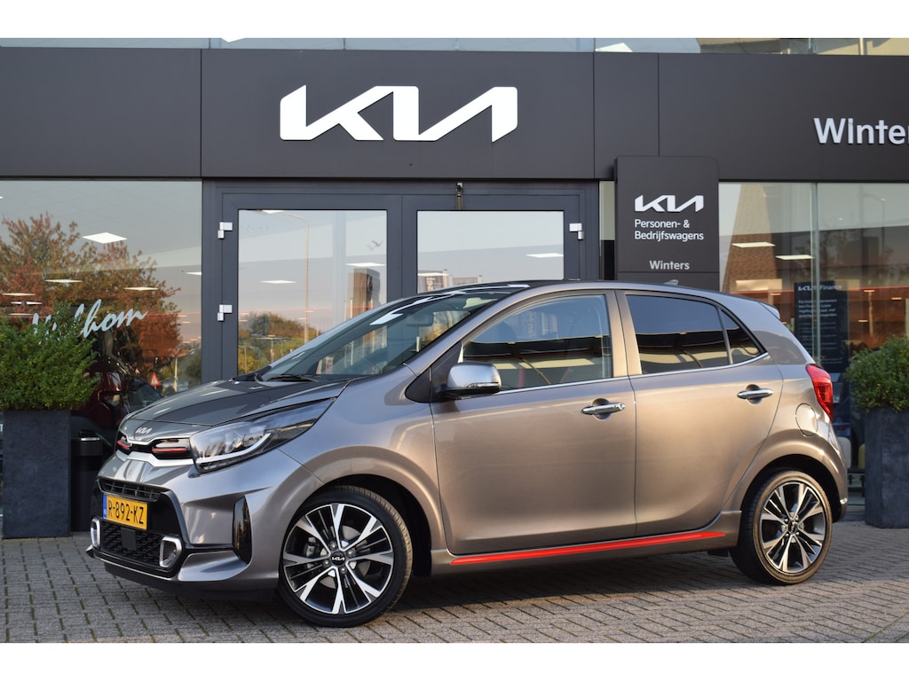 Kia Picanto 1.0 T-GDi GT-Line 5p | 100PK! | Stoel + Stuurverwarming | Panorama/Schuifdak | Climate | Camera | navigatie | Tot 10j. Kia Garantie |