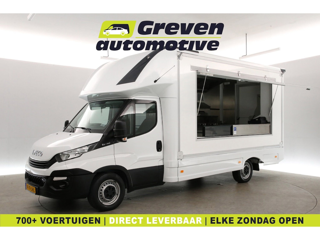 IVECO Daily 35S14 2.3 410 | Foodtruck | Verkoopwagen | Snackwagen | Eventtruck | Zijdeur | Airco | Camera | Treeplank
