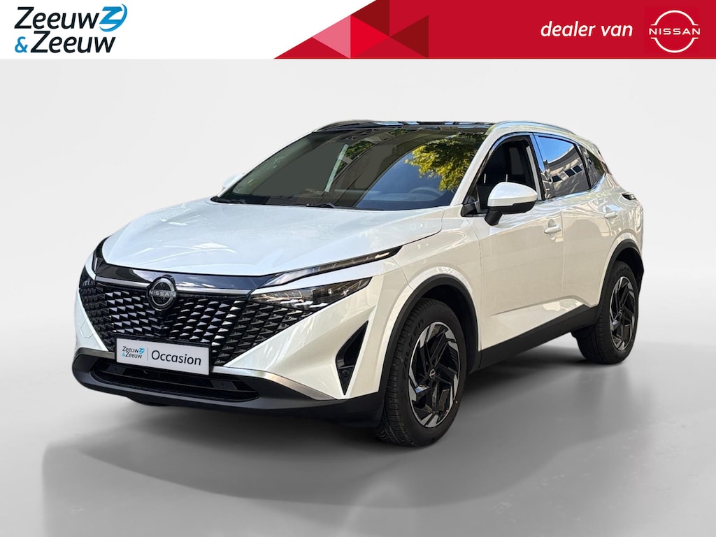 Nissan Qashqai N-Connecta 158PK AUTOMAAT | Navigatie | Google Built-in | Adaptive Cruise Control | Climate Control | 360 camera | Parkeersensoren rondom | Lichtmetalen velgen | Panorama dak |