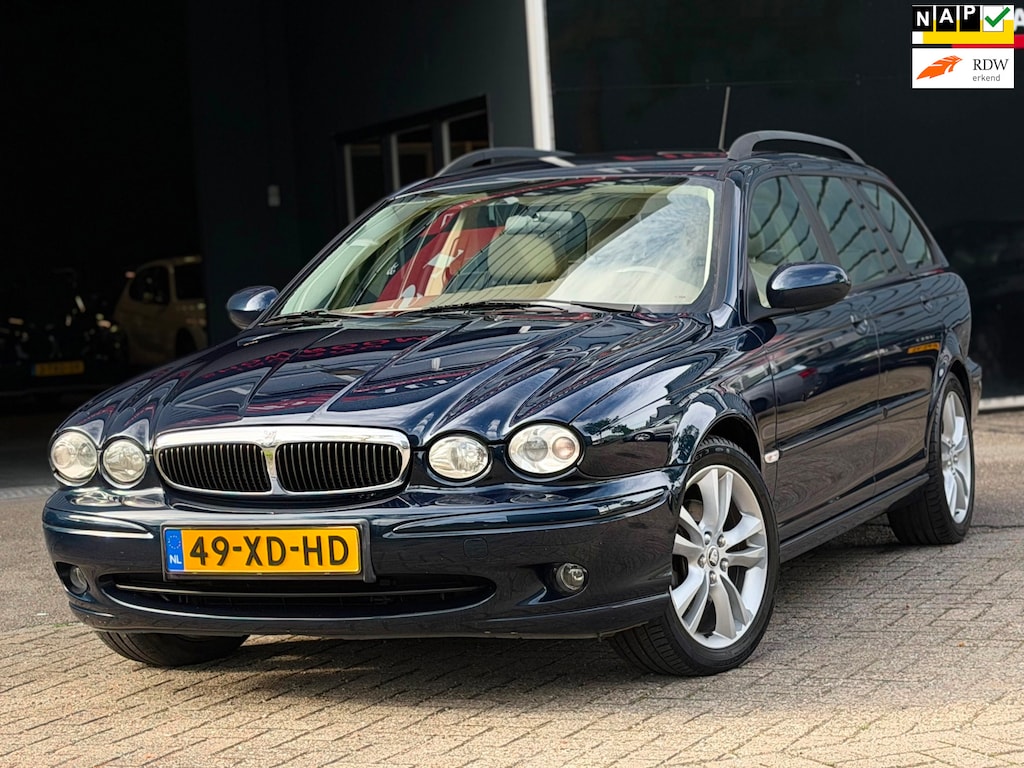 Jaguar X-Type Estate 2.5 V6 AUTOMAAT LEDER/NAVI/PDC/TREKHAAK | KEURIGE AUTO !
