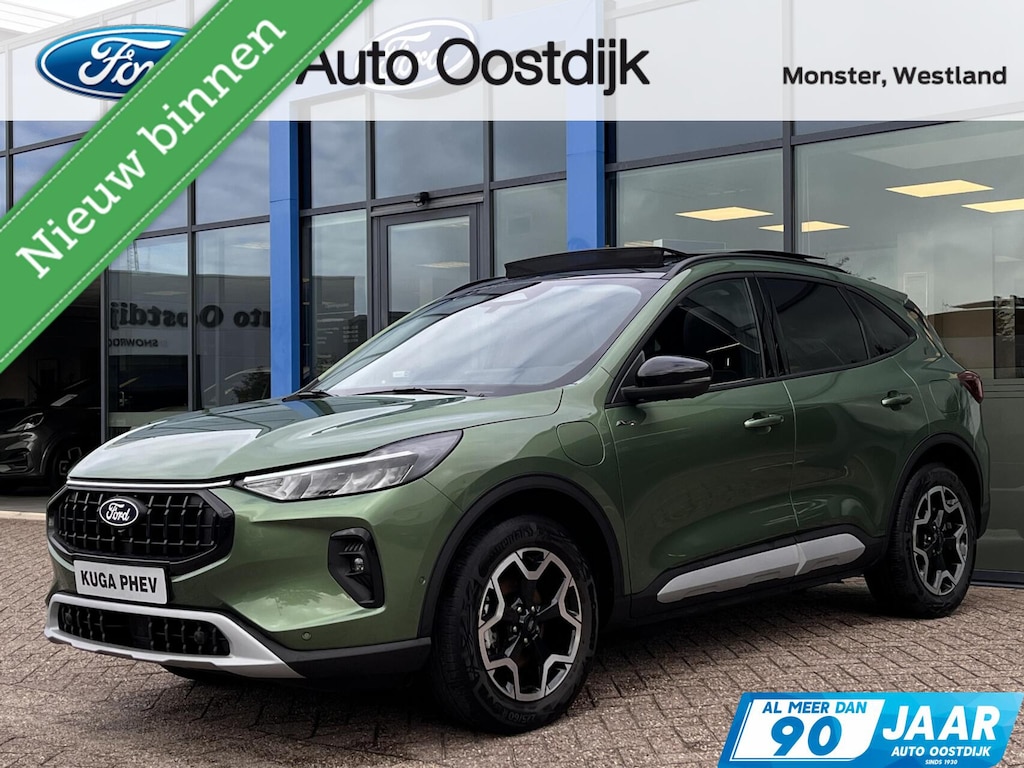 Ford Kuga 2.5 PHEV Active X 243PK Panodak Winterpack Adaptieve Cruise 360-Camera B&O AGR-Stoelen Navi Carplay Keyless Climate Privacy Glass *2100kg Trekgewicht*