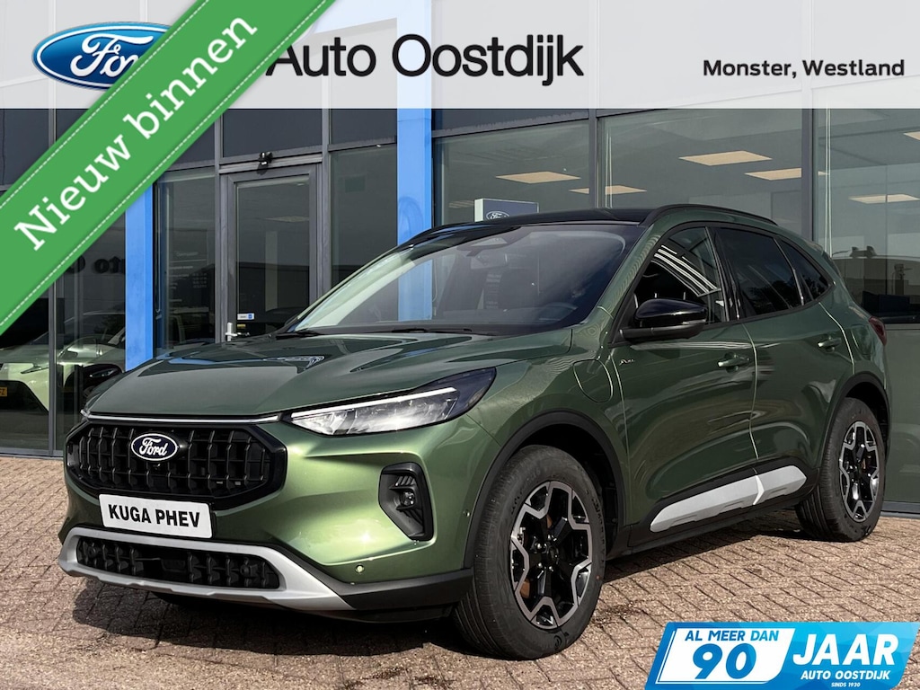 Ford Kuga 2.5 PHEV Active X 243PK Winterpack Adaptieve Cruise AGR-Stoelen 360-Camera B&O Elek. Achterklep Full-LED Climate Privacy Glass Keyless *2100KG Trekgewicht*