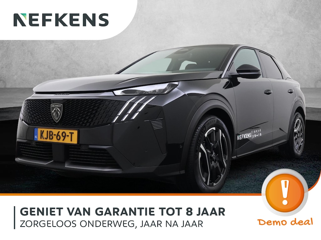 Peugeot E-3008 SUV Allure Avantage 73 kWh 210pk | DEMO | Navigatie | 360 graden camera | Adaptive cruise control | Stoelverwarming | Warmtepomp | 19" lichtmetalen velgen