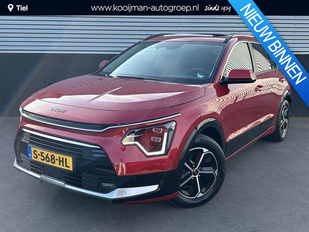 Kia Niro Hybrid 1.6 GDi DynamicPlusLine Schuif/kanteldak, 1e eign. Nieuw geleverd, Zwarte accenten, Stoel- & stuurwiel verwarmd, Dodehoekdetectie, Premium geluid