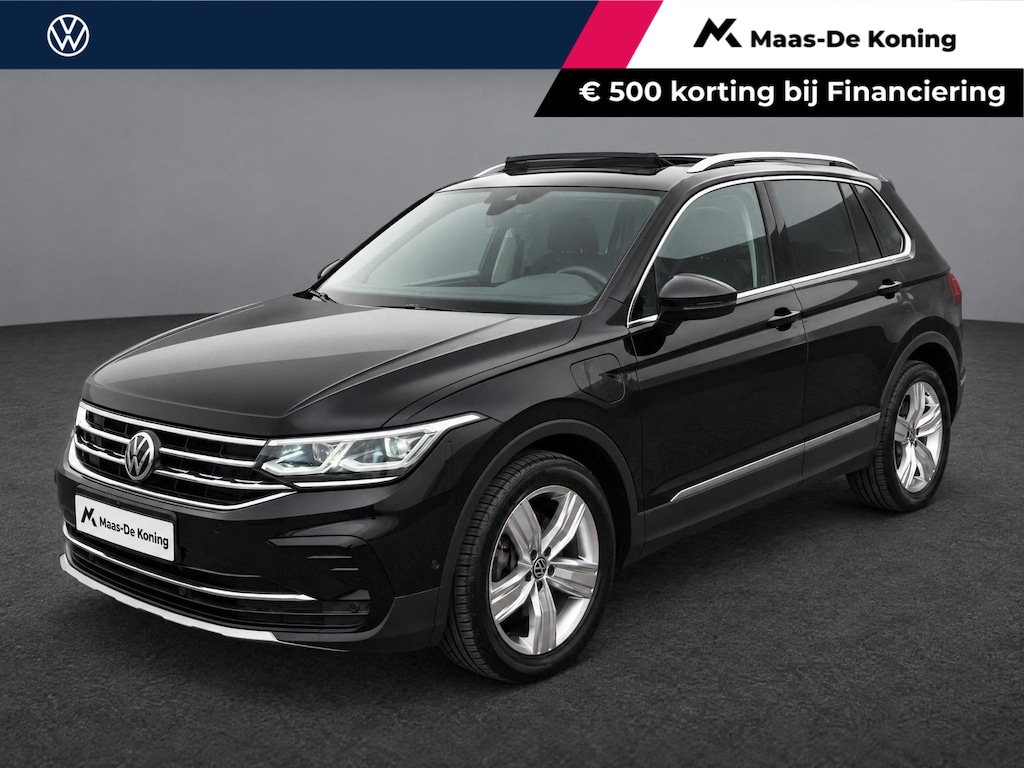 Volkswagen Tiguan 1.4TSIeHybrid 180kW/245PK Elegance DSG · Panoramadak · Trekhaak · 360°Camera + Parkeersensoren · Stoelverwarming · Apple/Android Car Play ·