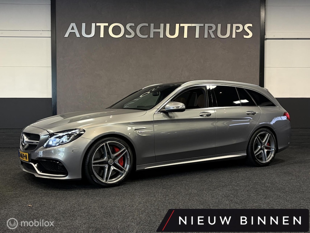 Mercedes-Benz C-klasse Estate AMG 63 S 510 PK / DESIGNO LEDER / PANODAK / SPORTUITLAAT / BURMESTER / STOELKOELING+STOELVERW.+ MEMORY / SUPER ONDERHOUDEN