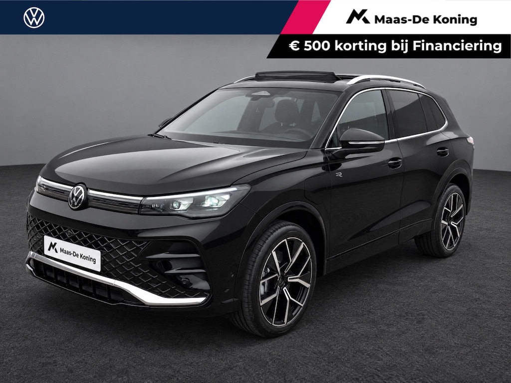 Volkswagen Tiguan 1.5eHybrid 200kW/272PK R-Line · Panoramadak · 360°Camera + Parkeersensoren · Trekhaak · Garantie t/m 26-08-2030 of 100000km.