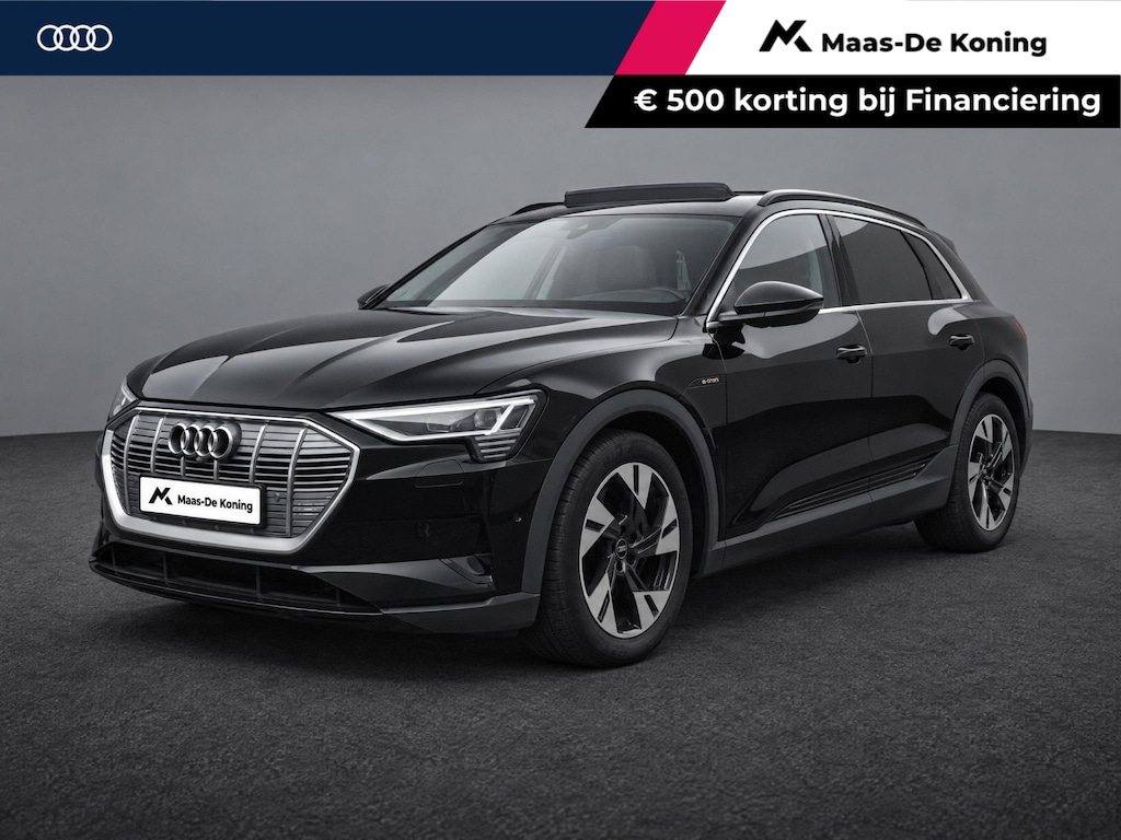 Audi E-tron 55 quattro edition 95 kWh 408pk · Panoramadak · 360 Camera · Afneembare Trekhaak · Lederen Bekleding · Elek. Stoelen + Geheugen Bestuurder ·