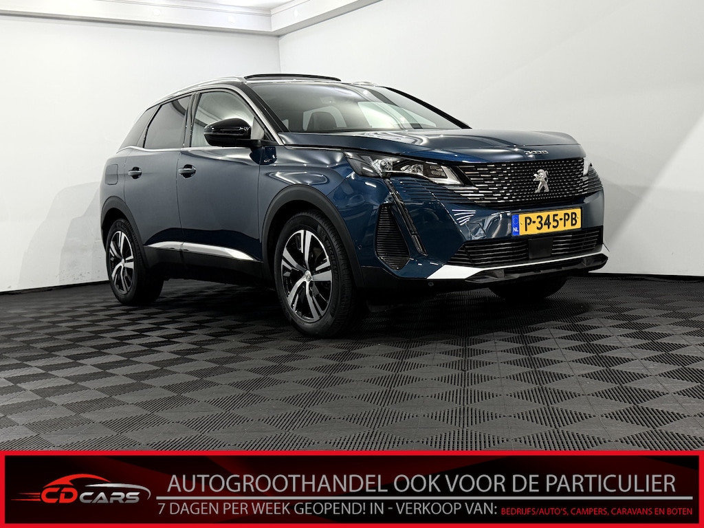 Peugeot 3008 1.2 PureTech GT Panoramadak, Camera, Navi, Keyless start, Virtual desk, Half leder, Rijstrook correctie, Cruise control